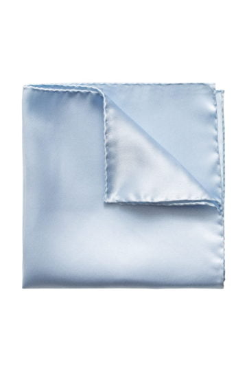 eton shirts light blue lemonade silk pocket square