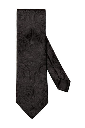 eton shirts black parsley silk tie