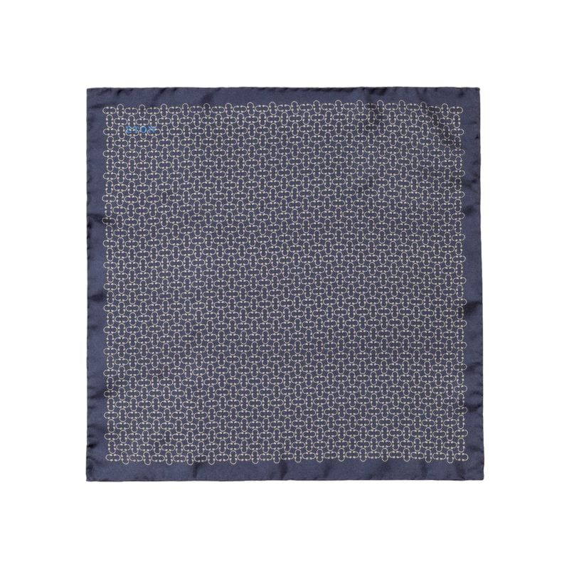 eton shirts purple headphone print silk pocket square