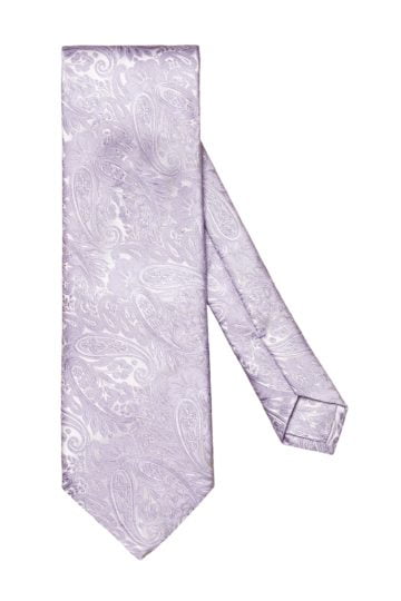 eton shirts lilac paisley and floral jacquard silk tie