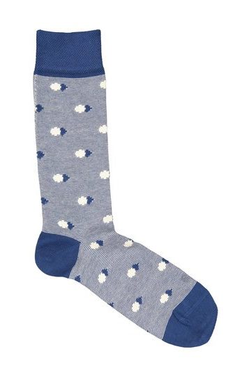 ted baker london spotstr blue stripe sock with spots