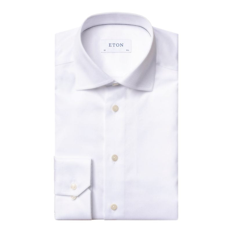 eton shirts white slim fit signature twill shirt
