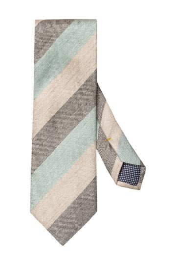 eton shirts mint green bold stripe silk blend tie