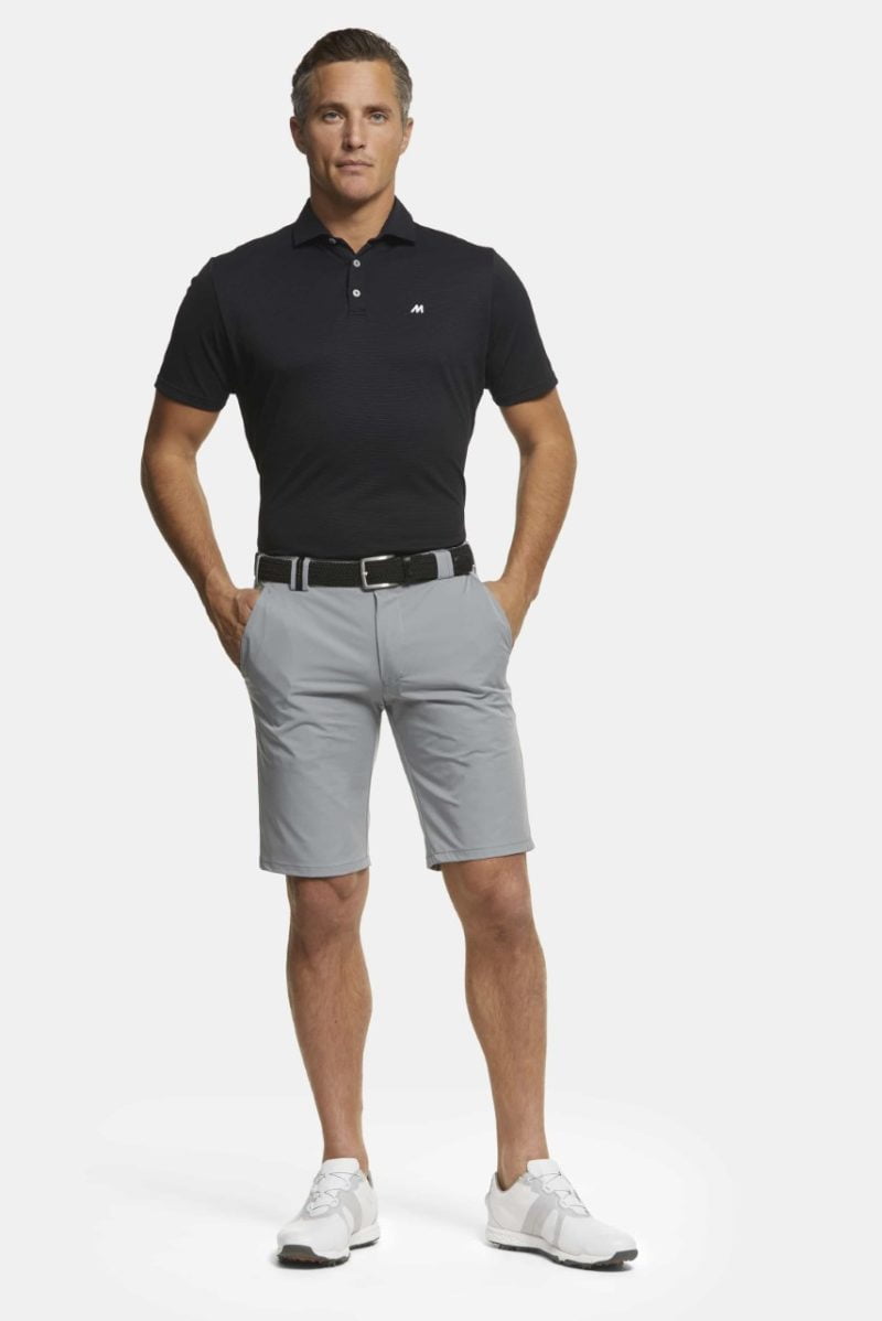 meyer trousers st andrews grey high performance golf bermuda shorts