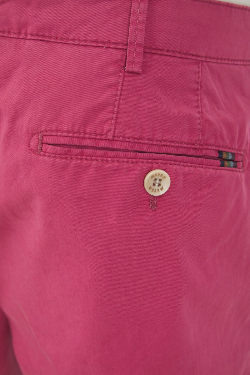 meyer trousers b palma pink summer twill cotton bermuda shorts