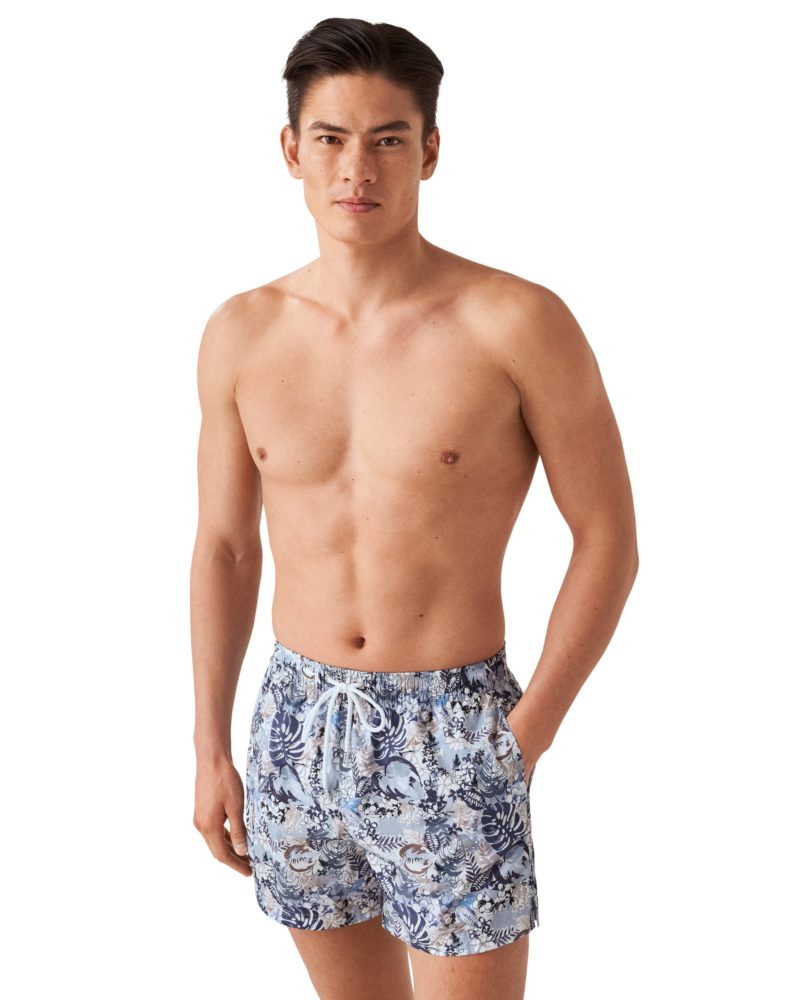 eton shirts mid blue striped swim shorts (copy)
