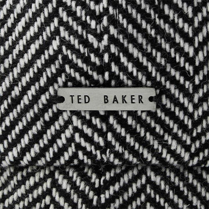 ted baker london franck black tweed baker boy hat
