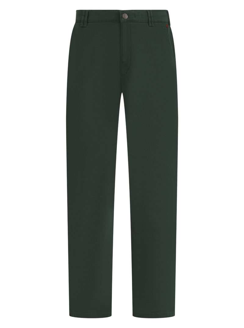 meyer trousers bonn green flex twill chinos