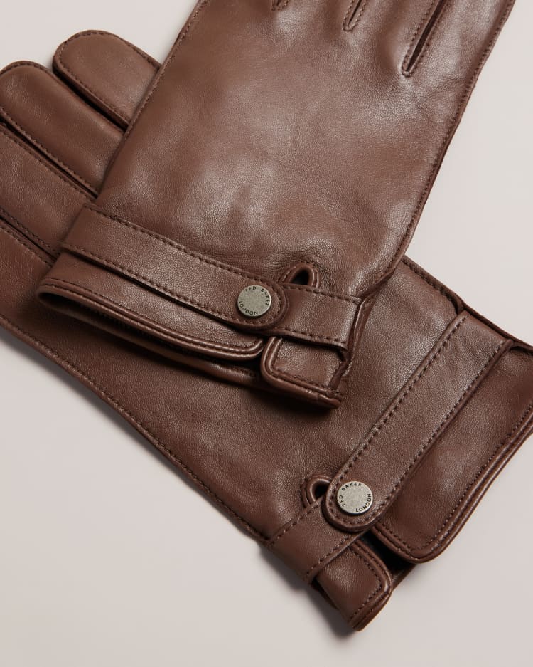 ted baker london alexxs brown leather glove
