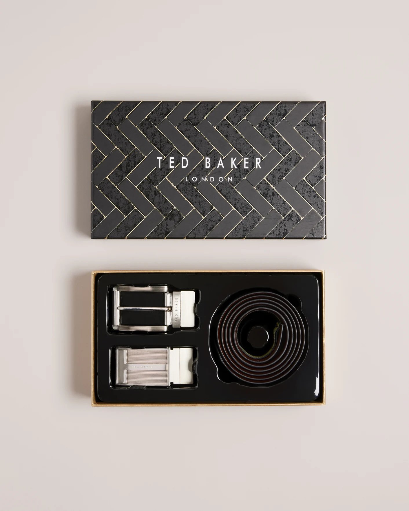 TED BAKER LONDON - NEWBEY BLACK BELT IN A GIFT BOX | Matt La Moda Menswear